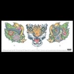 Neck Tattoo Tiger – Temporary Tattoo By Tinsley Transfers