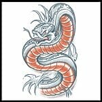 Biker Snake - Temporary Tattoo