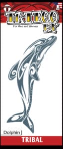 Tribal Dolphin - Temporary Tattoo