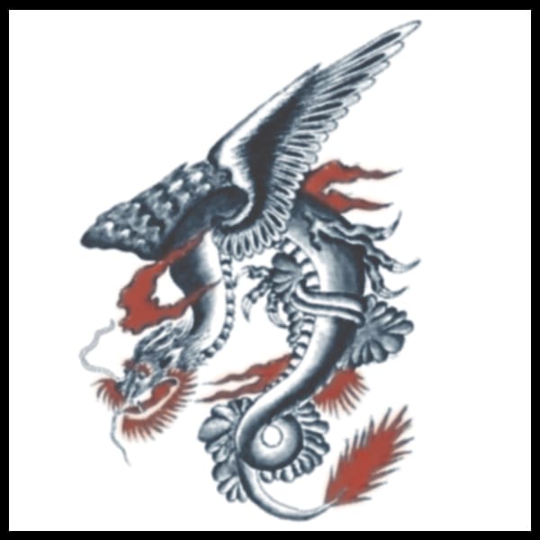 Dragon Temporarty Tattoo Dragon Temporary Tattoo