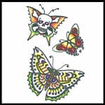 Butterflies 1960 – Vintage Temporary Tattoo