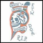 D.B.D. Skull – Temporary Tattoo