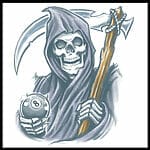 Extra Large Reaper – Temporary Tattoo By Tinsley Transfers