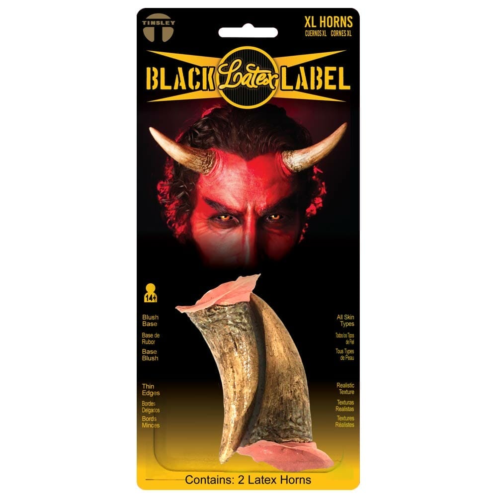 XL Devil Horns - Black Label Latex - Tinsley Transfers