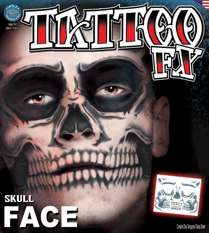 Tinsley Transfers Skull & Roses Prison Temporary Tattoo TT-PR314 Loftus 893507001249