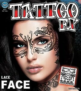 Face Lace TemporaryTattoo